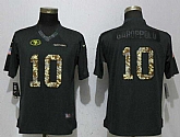 Women Nike 49ers 10 Jimmy Garoppolo Anthracite Salute To Service Limited Jersey,baseball caps,new era cap wholesale,wholesale hats